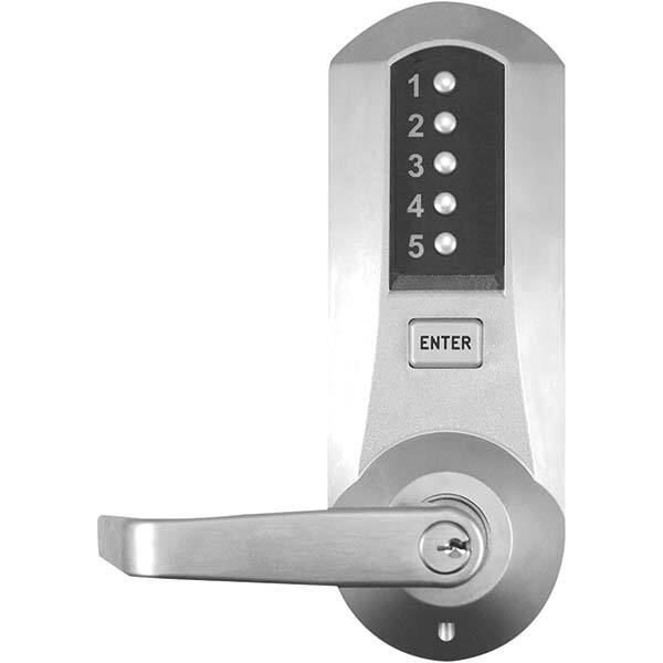 Lever Locksets; Lockset Type: Push-button Lock ; Back Set: 2-3/4 (Inch); Material: Steel ; Door Thickness: 1-3/4 ; Finish: Satin Chrome ; Lockset Grade: Grade 1