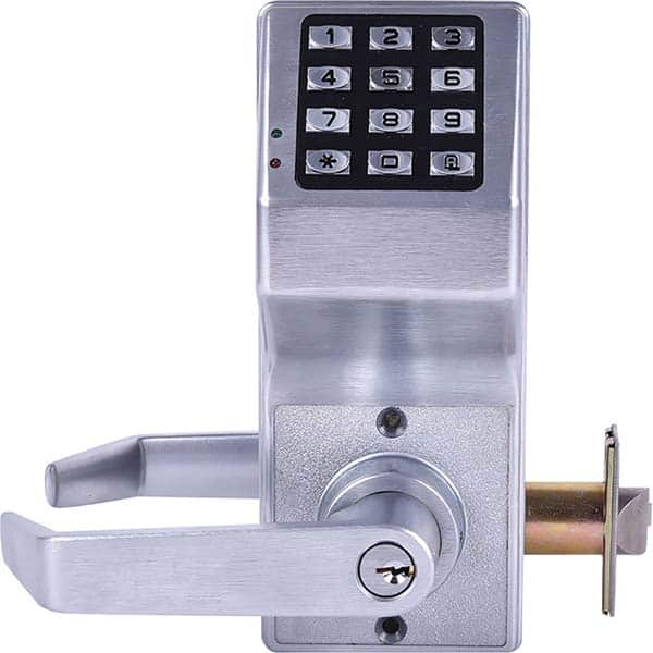 Lever Locksets; Lockset Type: Entrance ; Back Set: 2-3/4 (Inch); Material: Steel ; Door Thickness: 1-3/4 ; Finish: Satin Chrome ; Lockset Grade: Grade 1