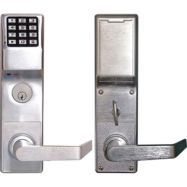 Alarm Lock Lever Locksets; Type Privacy; Door Thickness 13/4; Back