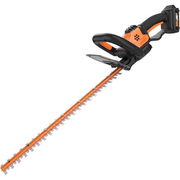 Hedge Trimmer: Battery Power, 22" Cutting Width, 20V