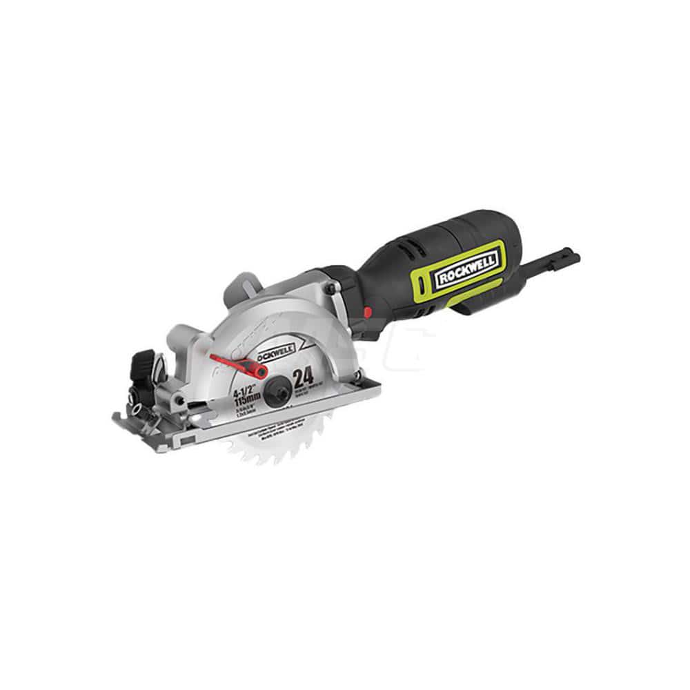 Electric Circular Saws; Amperage: 5.0A ; Blade Diameter Compatibility (Inch): 4-1/2 ; Speed (RPM): 3500 RPM; 3500 ; Maximum Depth of Cut @ 45 Deg (Decimal Inch): 1-1/8 ; Maximum Depth of Cut @ 90 Deg (Inch): 1-11/16 ; Arbor Size (Inch): 3/8