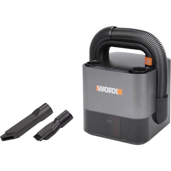 Portable & Backpack Vacuum Cleaners; Power Source: Battery ; Vacuum Collection Type: Dust Cup ; Voltage: 20 ; Cord Included: Yes ; Hose Length (Feet): 4.00 ; Includes: Multi-Surface Nozzle