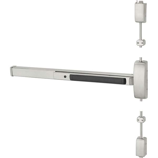 Vertical Bars; Hand: Non-Handed ; Finish/Coating: Dark Bronze ; Minimum Door Width: 25.75 (Inch); Maximum Door Width: 36.000 (Inch); Grade: 1 ; Special Item Information: For use with Aluminum Doors