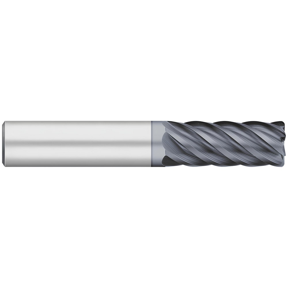 Corner Radius End Mill: 3/4" Dia, 1-5/8" LOC, 0.06" Radius, 6 Flutes, Solid Carbide