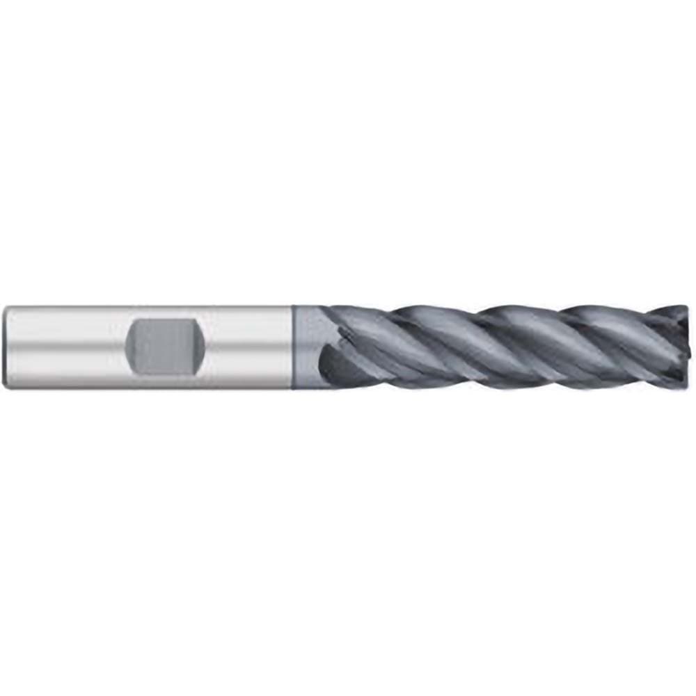 Titan USA TC23905 Corner Radius End Mill: 1/2" Dia, 1-1/2" LOC, 0.03" Radius, 4 Flutes, Solid Carbide 