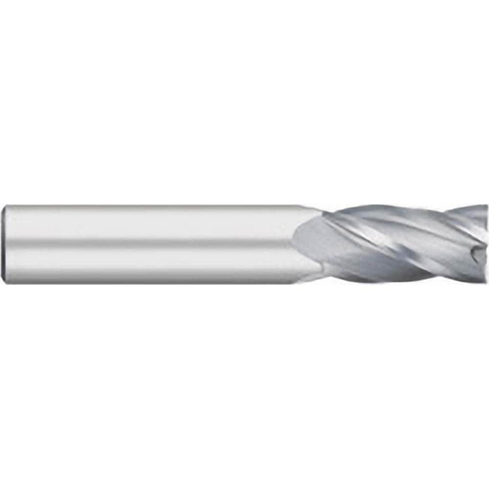 Square End Mill: 0.3937" Dia, 0.8661" LOC, 0.3937" Shank Dia, 4 Flutes, Solid Carbide