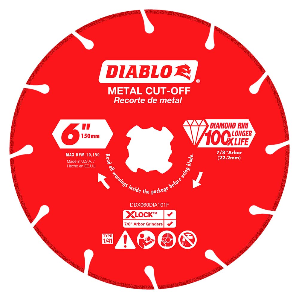 DIABLO Wet & Dry Cut Saw Blade 6" Dia, 7/8" Arbor Hole MSC
