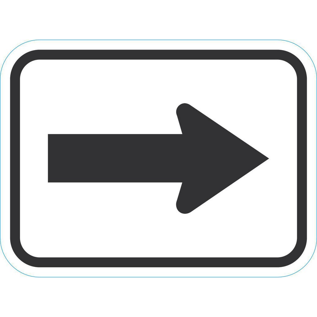 Lyle Signs - Parking Lot Sign: Rectangle, ARROW Symbol, Reflective High ...
