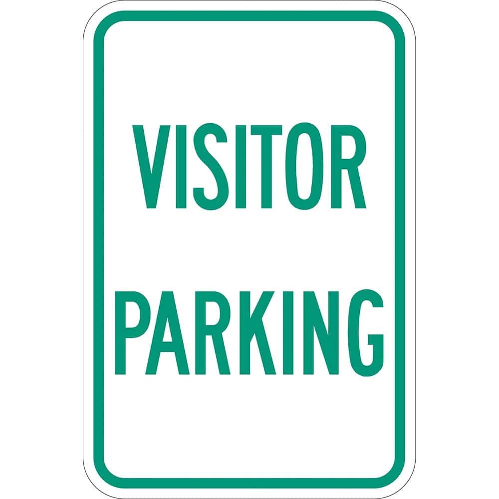 Lyle Signs T1-1191-EG12X18 Visitor Parking, Reflective Engineer Grade, 0.063 Aluminum Sign, 12Wx18H 