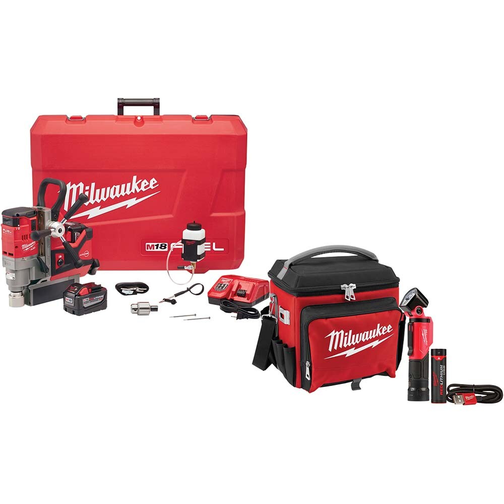 Cordless Drill Press: 1-1/2" Chuck, 5-3/4" Travel