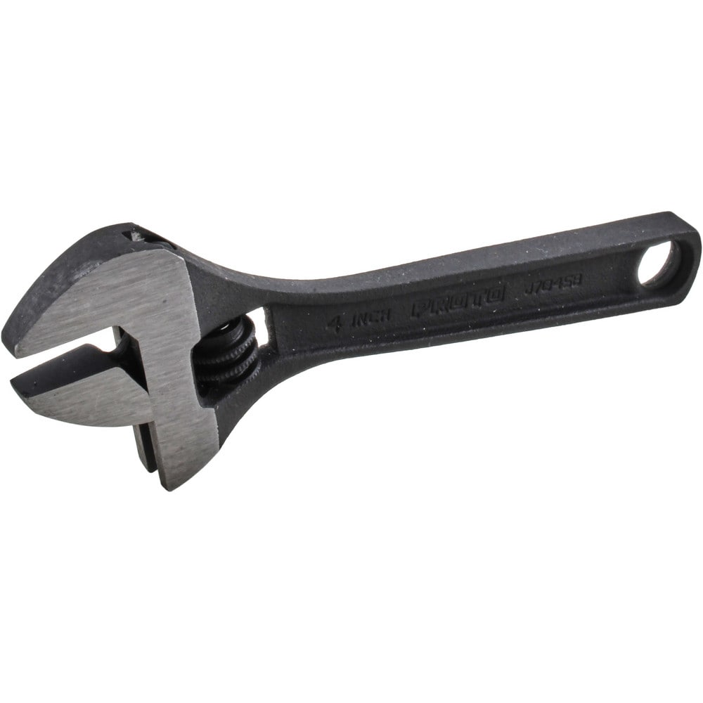 Adjustable Wrench: 4" OAL, 1/2" Jaw Capacity