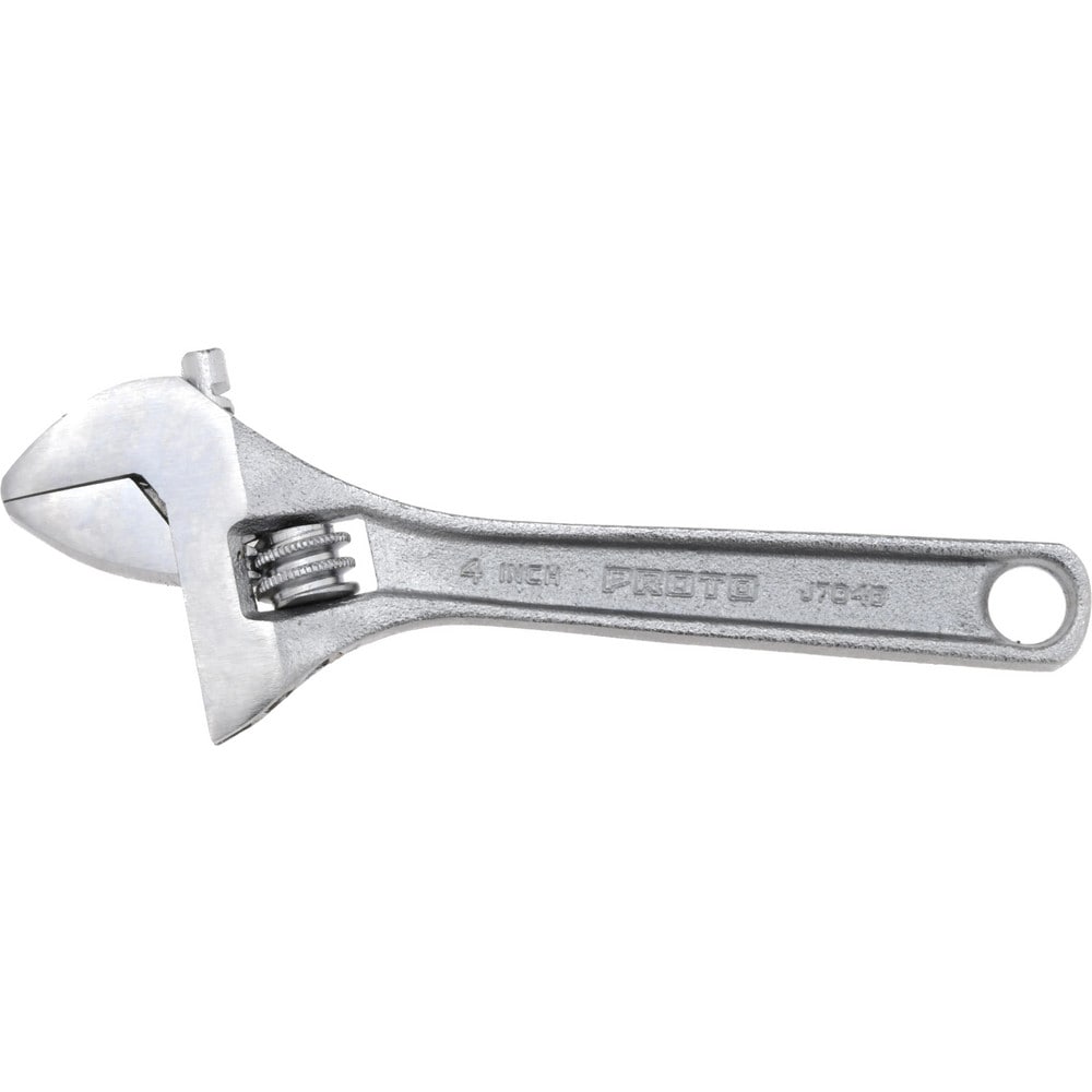 Adjustable Wrench: 4" OAL, 1/2" Jaw Capacity