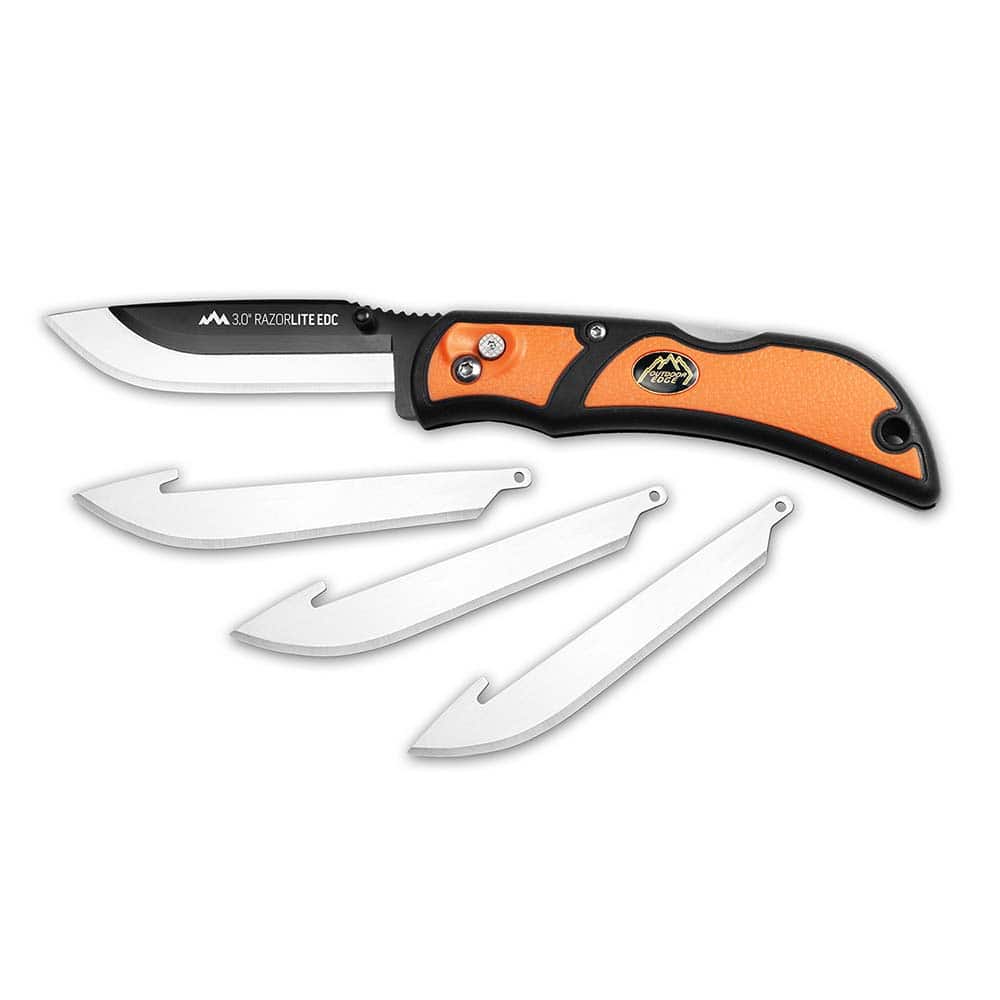 Pocket & Folding Knives; Edge Type: Plain ; Handle Material: Glass-Reinforced Nylon with Thermoplastic Elastomer ; Blade Length (Inch): 3 ; Blade Length (Decimal Inch): 3.0000 ; Closed Length (Inch): 4-1/2 ; Tip Type: Drop Point