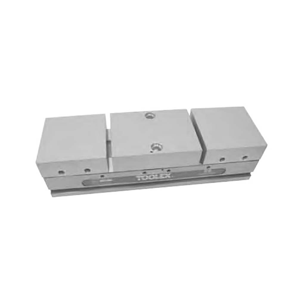 Vise Jaw: 8" Wide, 3.75" High, 11.5" Thick, Flat