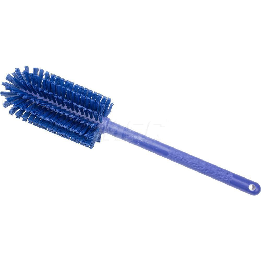 Carlisle 40001EC14 Bottle & Tube Brushes; Shank Style: Handle ; Bristle Flexibility: Rigid ; Bristle Material: Polyester ; Brush Shape: Round ; Bristle Color: Blue 
