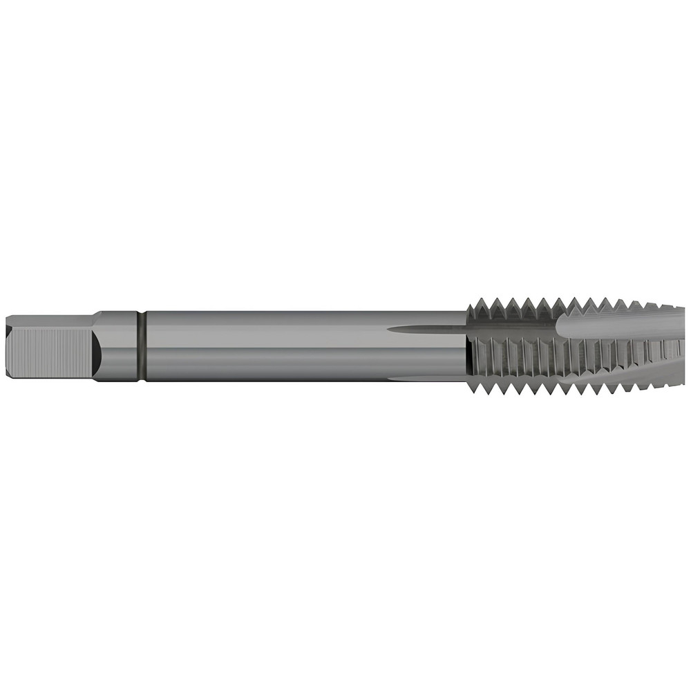 Spiral Point Tap: 5/8-11 UNC, 4 Flutes, Plug Chamfer, 2B/3B Class of Fit, Powdered Metal, Steam Oxide Coated
