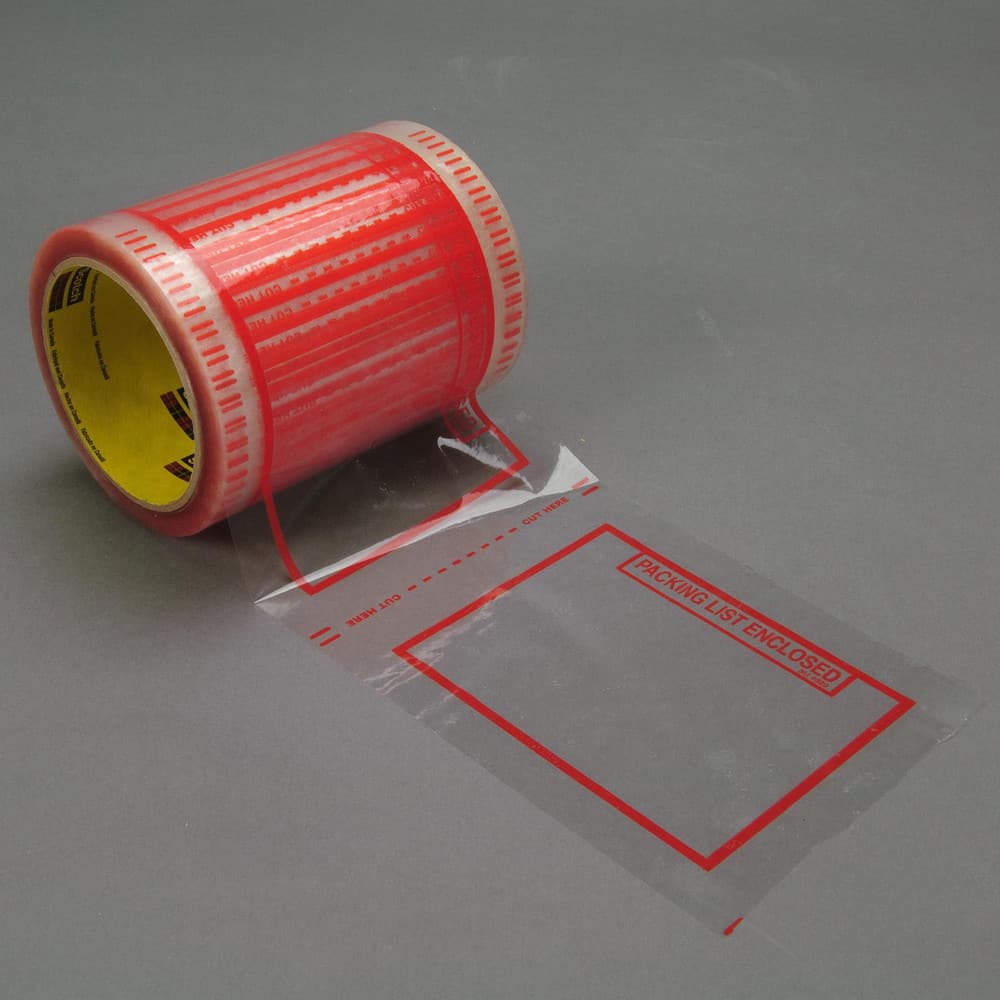 Packing Slip Pouches & Pockets; Packing Slip Type: Tape Roll ; Imprint Description: Packing List Enclosed ; Color: Clear with Red Border ; Width (Inch): 6in ; Length (Inch): 5in ; Tape Number: 829