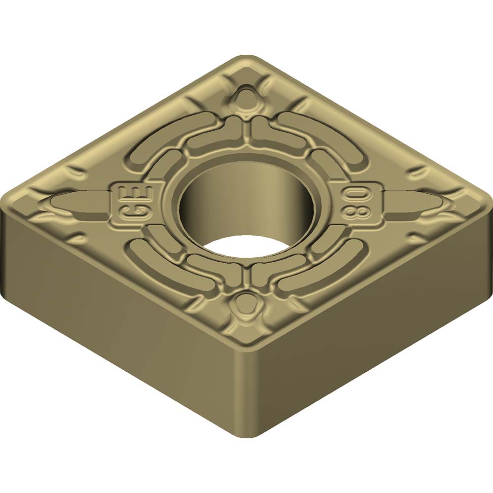 Turning Insert: CNMG432EGE AC8020P, Carbide - Absotech Finish, 0.5079" Long, 0.5000" Inscribed Circle, 0.0315" Corner Radius, 80.00 deg C - Diamond (Rhombic) 80-Deg, Series AC8020P