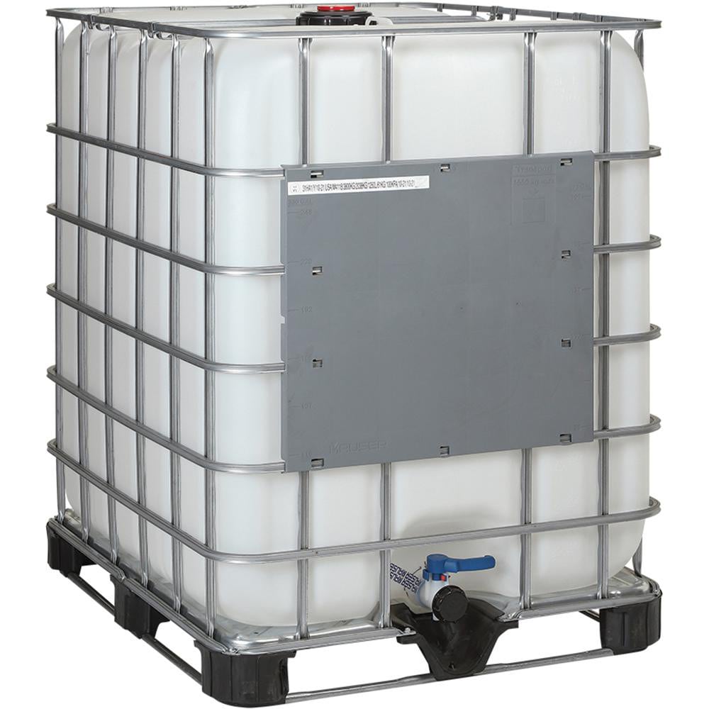 IBC Tote Storage Rack - 2 Tiers - 2 IBC Capacity - Steel Construction -  Compliant Sump