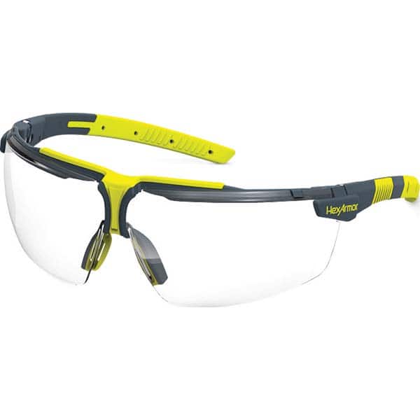 HexArmor. 11-21001-02 Safety Glass: Anti-Fog & Scratch-Resistant, Polycarbonate, Clear Lenses, Frameless, UV Protection 