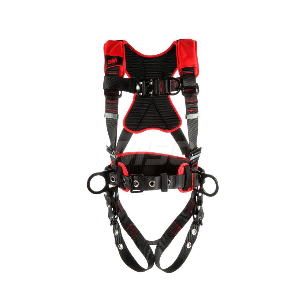 Fall Protection Harnesses: 420 Lb, Construction Style, Size Small, For Climbing & Positioning, Polyester, Back Front & Side