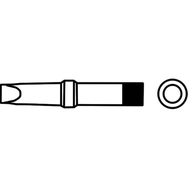 Weller Soldering Iron Tips; Type: Chisel Tip ; Tip Diameter: 2.360 (Inch); Tip Diameter: 2.360 (mm) | Part #PTB7