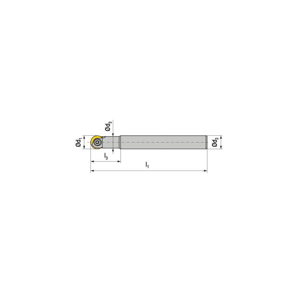 Ceratizit Indexable Ball Nose End Mill Mm Cut Dia Solid Carbide Mm Oal Msc