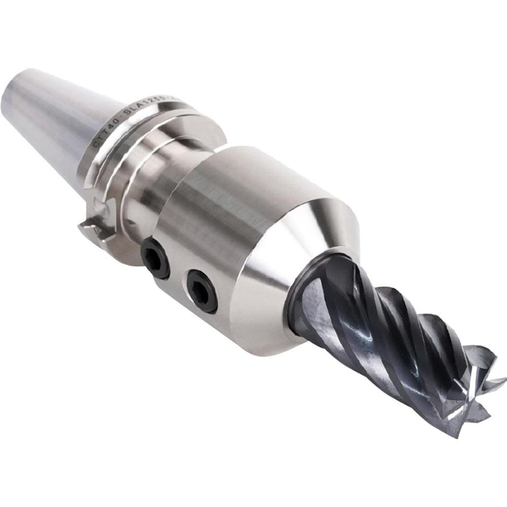 End Mill Holder: CAT40 Dual Contact Taper Shank, 1/8" Hole