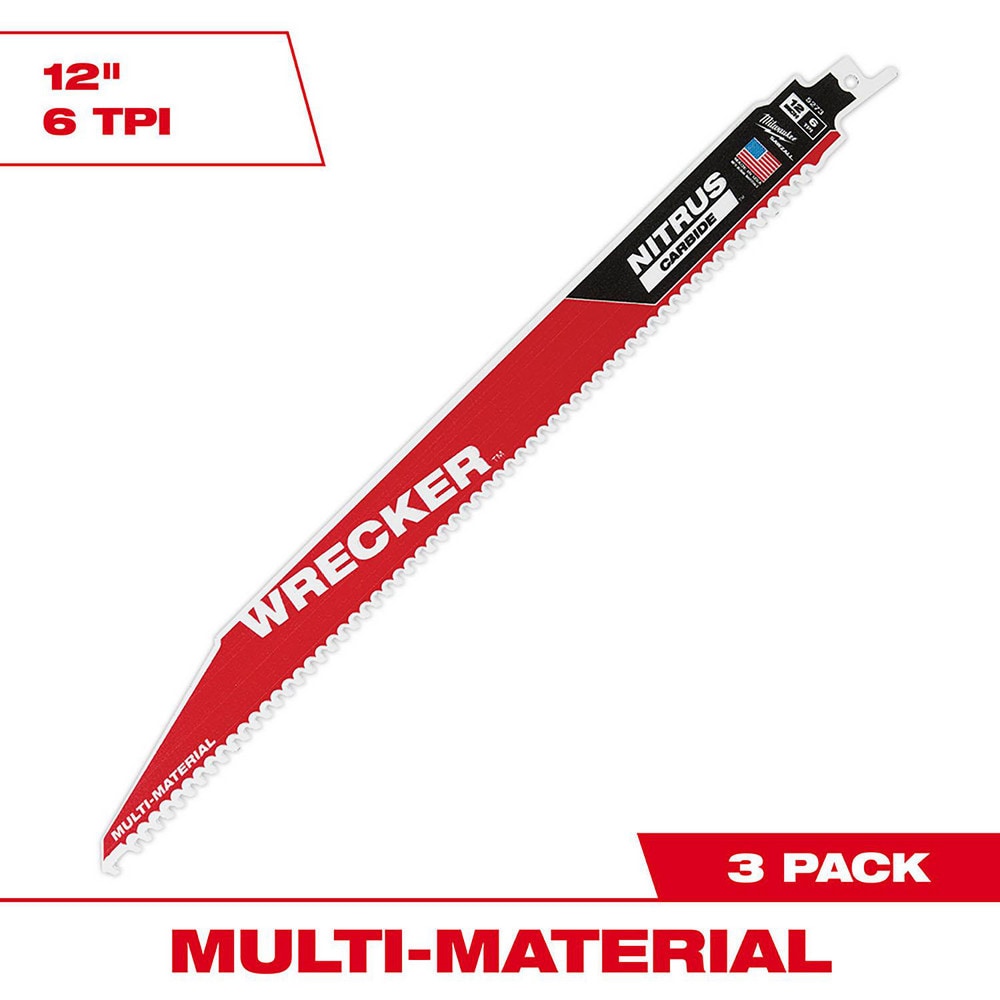 Milwaukee Tool 48-00-5373 Reciprocating Saw Blade: Solid Carbide 