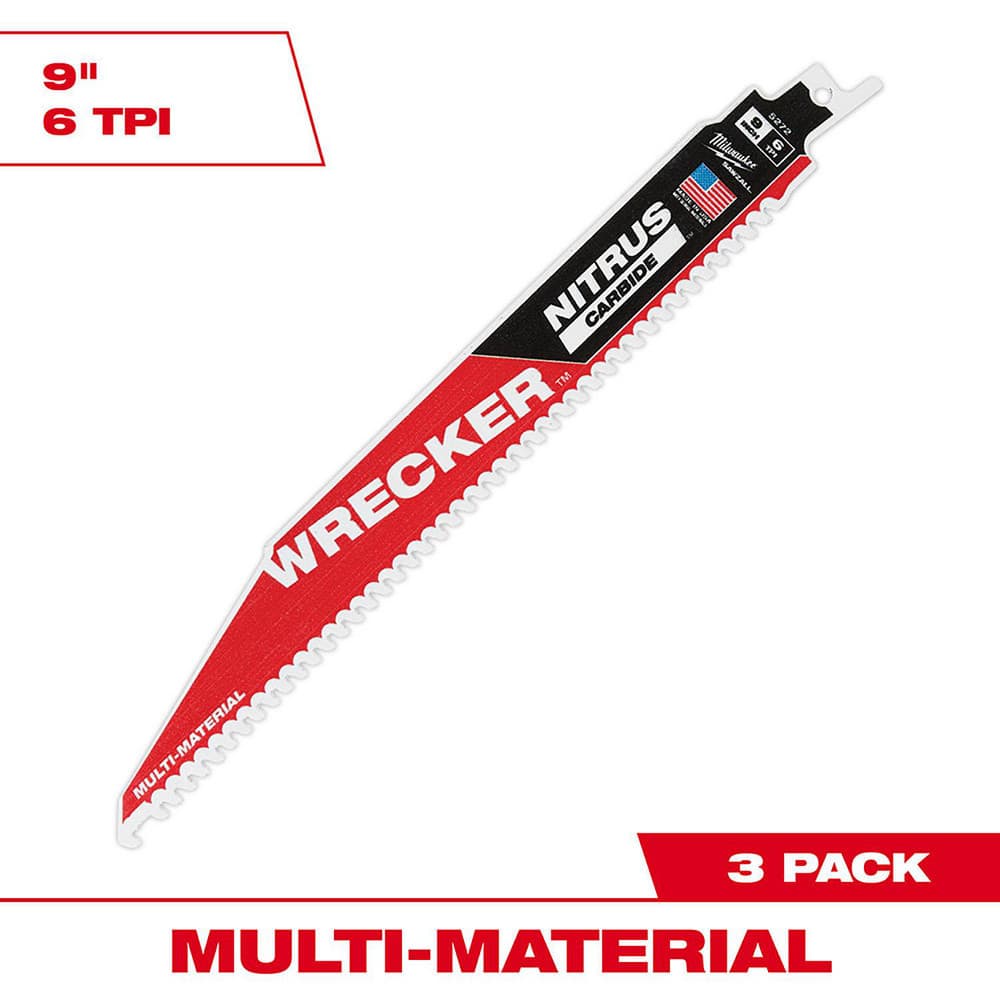 Milwaukee Tool 48-00-5372 Reciprocating Saw Blade: Solid Carbide 