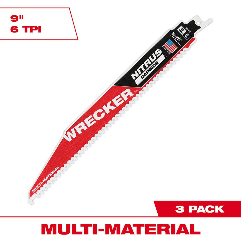 Milwaukee Tool 48-00-5372 Reciprocating Saw Blade: Solid Carbide Image