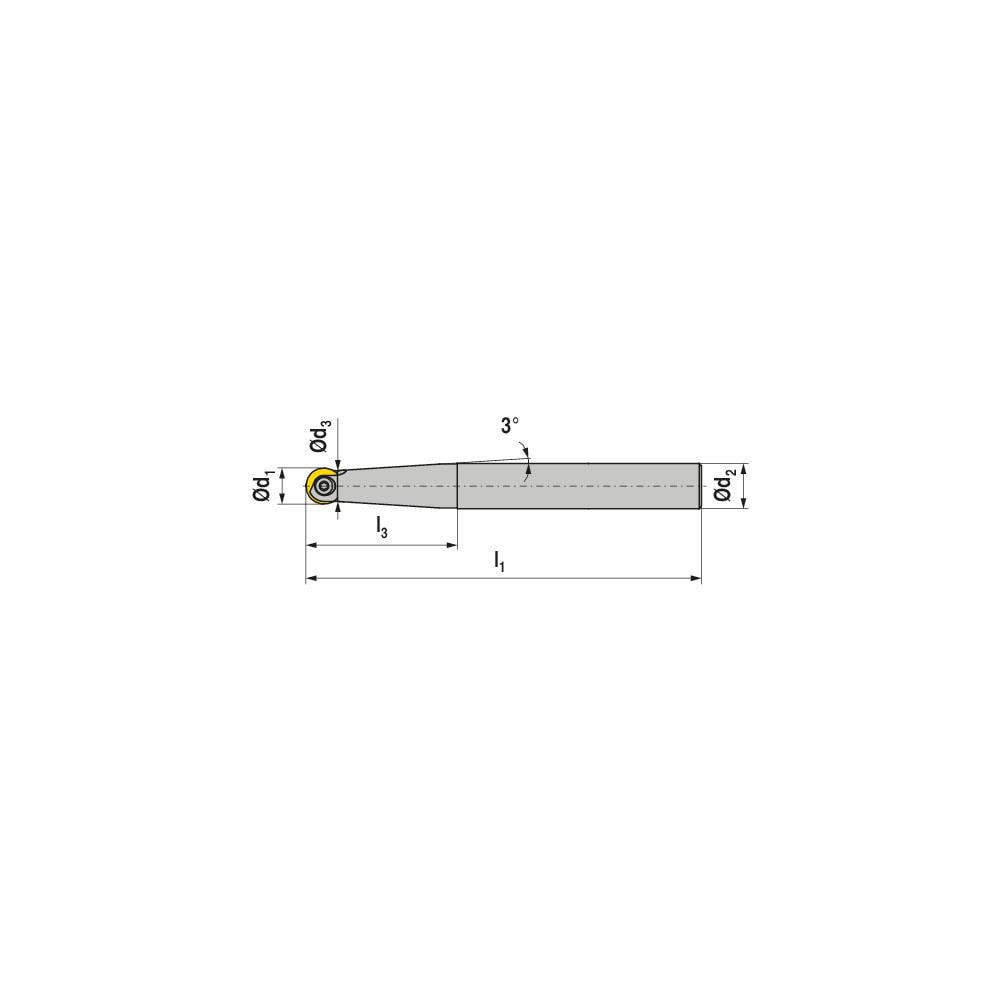 Ceratizit Indexable Ball Nose End Mill Mm Cut Dia Solid Carbide Mm Oal Msc Direct