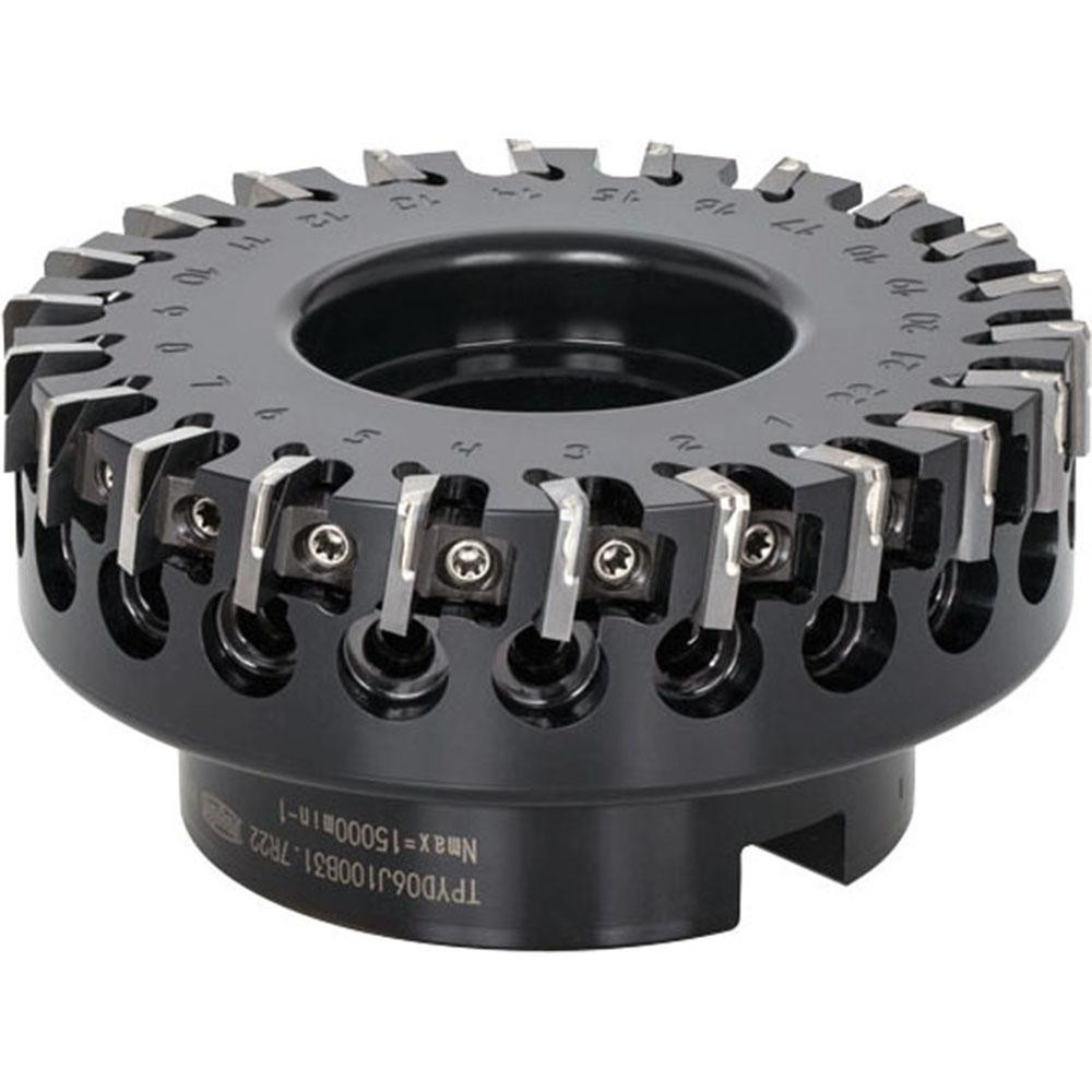 Tungaloy Indexable SquareShoulder Face Mill TPYD06U4.00B1.25R22, 1.