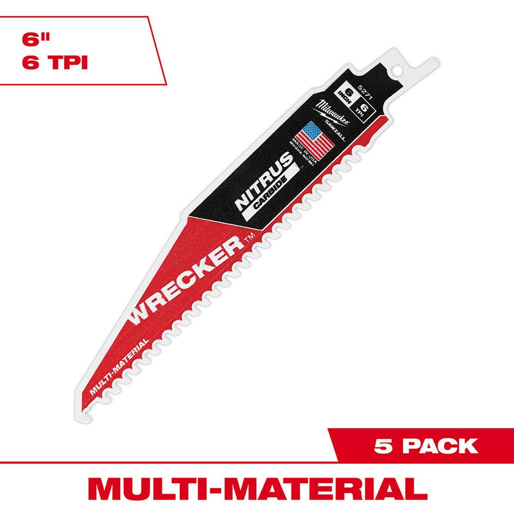 Milwaukee Tool 48-00-5571 Reciprocating Saw Blade: Solid Carbide Image