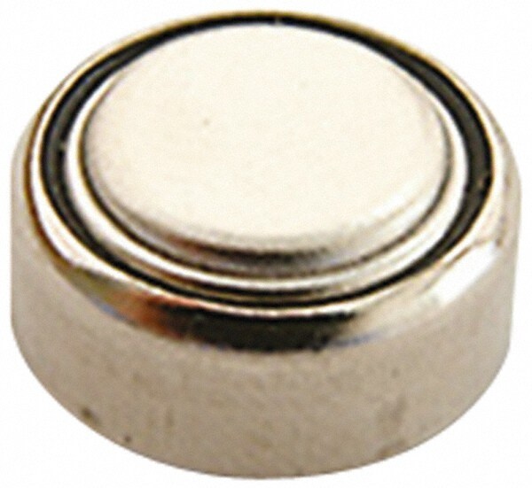 Caliper Replacement Battery: 1 Pc, Use with 4 to 12" Economy Digital Calipers, Includes Case