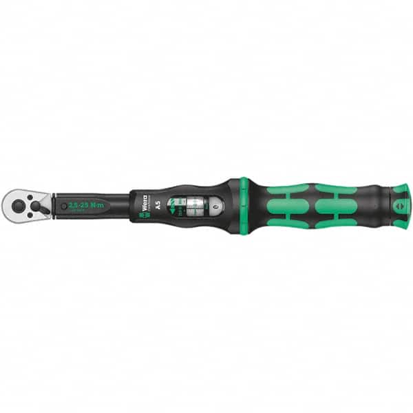 Wera 5075604001 Torque Wrench: Square Drive, Foot Pound & Newton Meter 