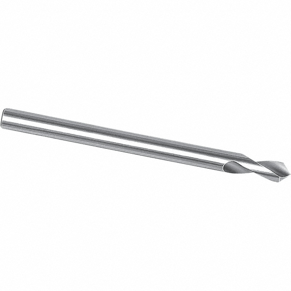 Spotting Drill: 3 mm Dia, 90 ° Point, 3-1/8" OAL, Solid Carbide