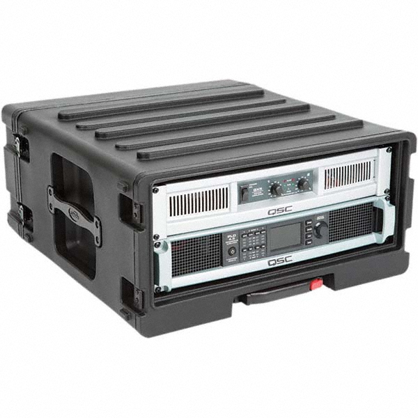 Transport Case: None Foam, 22.5" Wide, 11.5" Deep - Black, Polypropylene