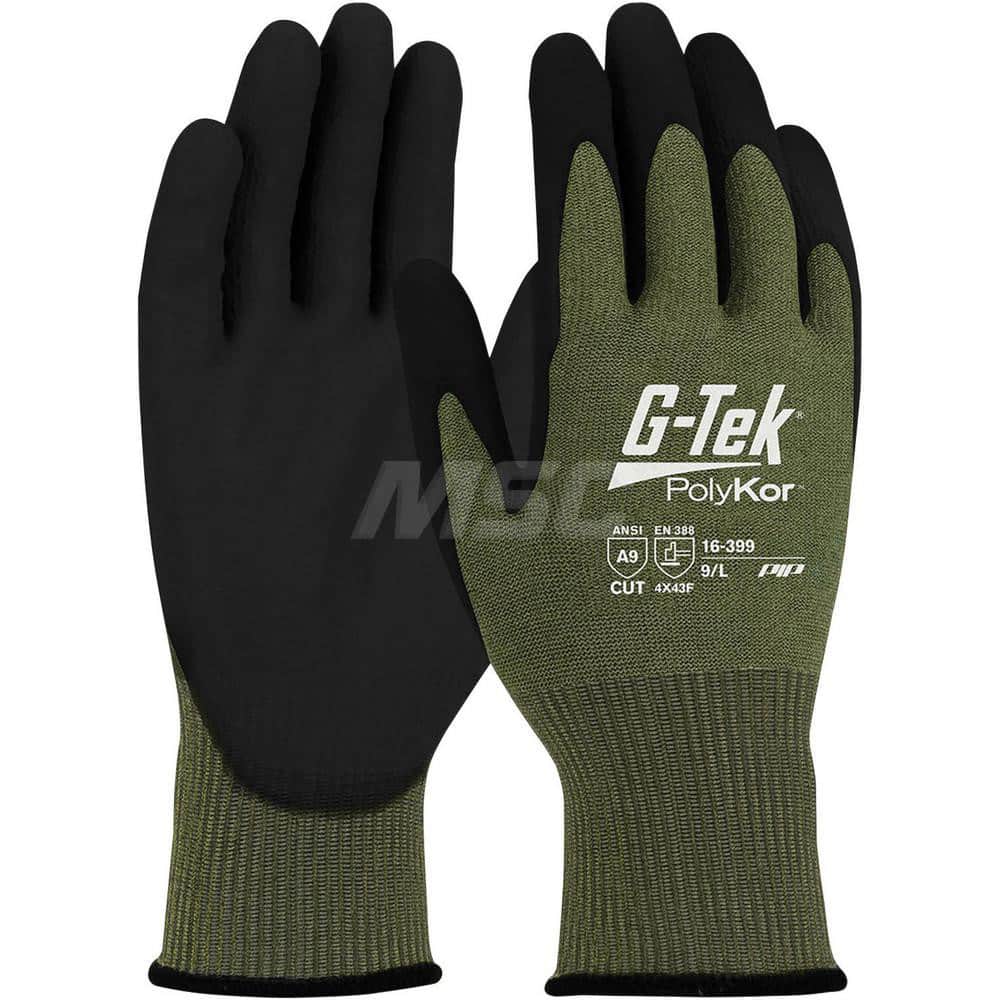 PIP 16-399/M Cut-Resistant Gloves: Size M, ANSI Cut A9, NeoFoam, PolyKor 