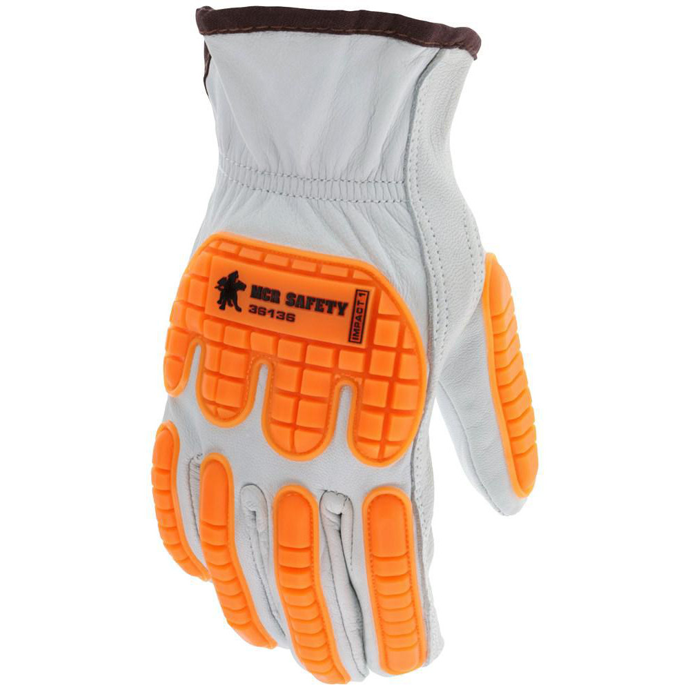 MCR Safety - General Purpose Gloves: 36136, Size Large, Goatskin