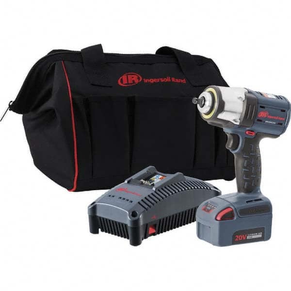 Ingersoll Rand W5133-K12 Cordless Impact Wrench: 20V, 3/8" Drive, 0 to 3,300 BPM, 2,100 RPM 
