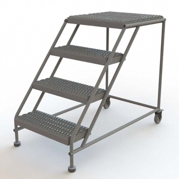 TRI-ARC - Steel Rolling Ladder: 4 Step | MSC Industrial Supply Co.