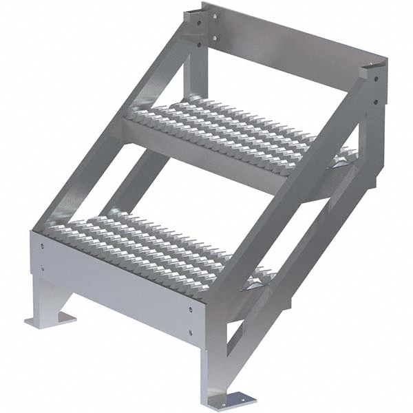 TRI-ARC - Aluminum Wall Mounted Ladder: 2 Steps | MSC Direct