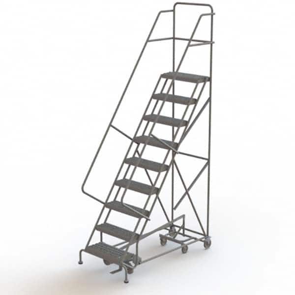 Steel Rolling Ladder: 9 Step