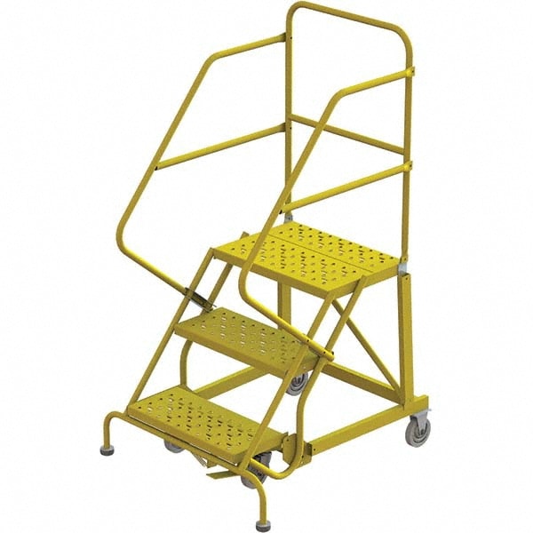 TRI-ARC - Steel Forward Descent 50 deg Incline Rolling Ladder: 30 ...