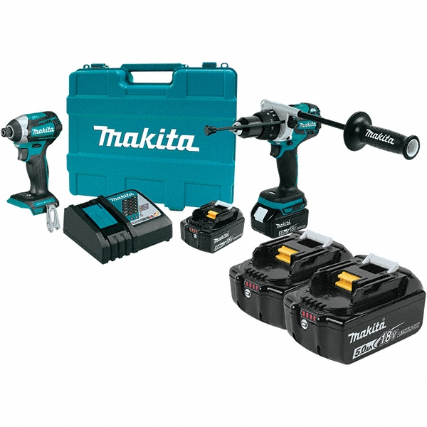Makita Cordless Tool Combination Kits Voltage 18 Tools 1/2" Hammer