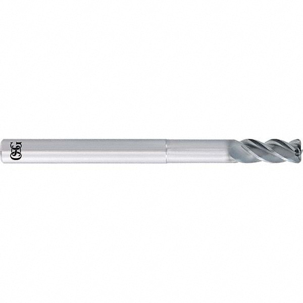 Corner Radius End Mill: 3/4" Dia, 1" LOC, 1/8" Radius, 4 Flutes, Solid Carbide