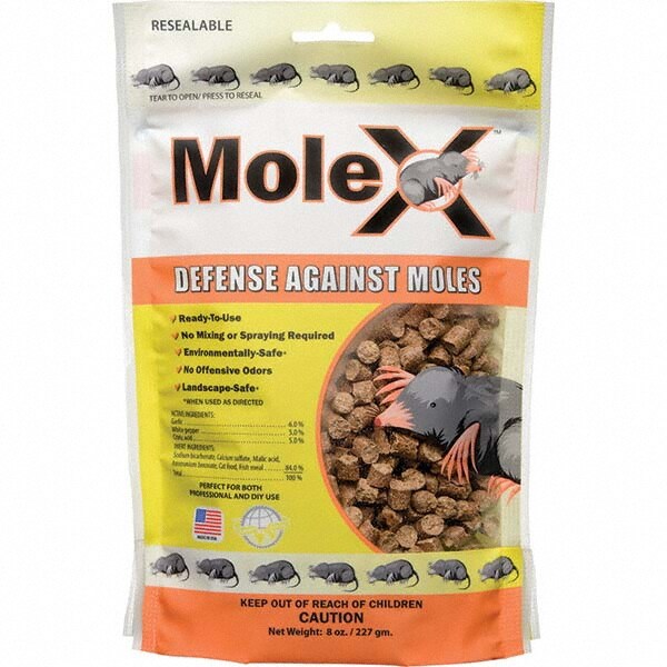 Bird & Animal Repellent Agents & Baits; Type: Bait; Bait ; Targeted Pest: Moles ; Container Size (oz.): 8.00 ; Material: Pellet ; PSC Code: 6840