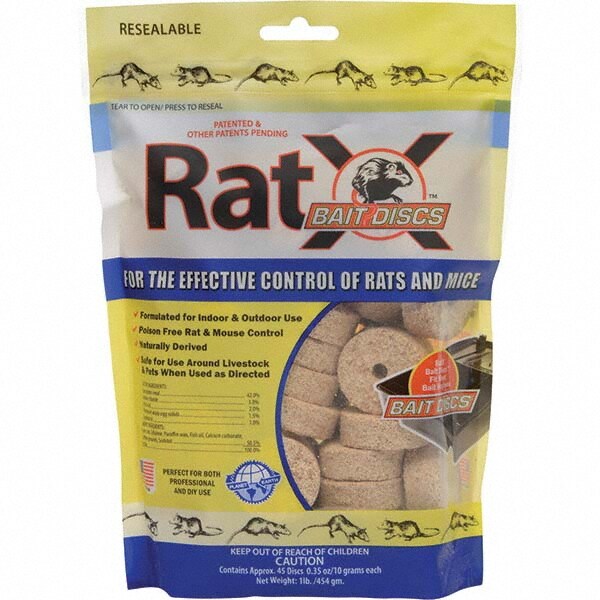 Bird & Animal Repellent Agents & Baits; Type: Bait; Bait ; Targeted Pest: Mice; Rats ; Form: Pellet ; Container Type: Bag ; Active Ingredient: Citric Acid; Corn Gluten Meal; Putrescent Whole Egg Solids ; Material: Block