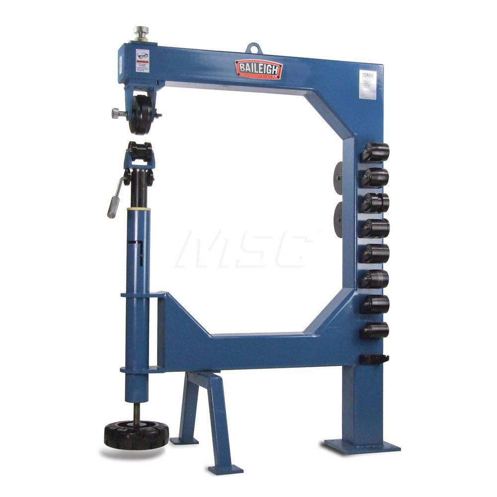 English Wheels; Power Type: Manual ; Throat Depth (Inch): 37-3/4 ; Maximum Mild Steel Capacity (Gauge): 16 ; Head Opening (Inch): 3 ; Roller Wheel Radius (Inch): 6 ; Includes: (3) Upper Wheels 6 in x 2.75 in; 9 Hardened Bottom Anvils